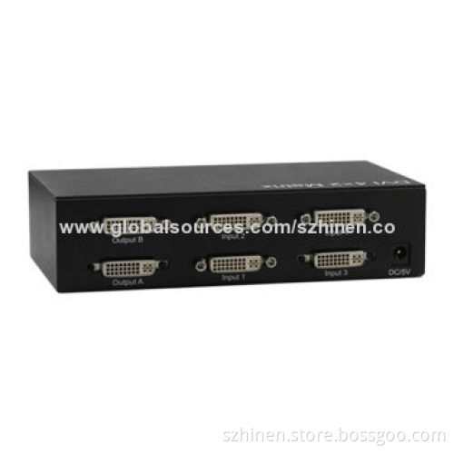 DVI Switch Splitter, Supports Highest Video Resolution of 1,080P